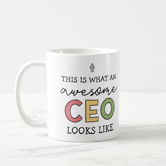 Mug Dons amusants pour le PDG | Awesome PDG Cadeaux Bo (Gauche)