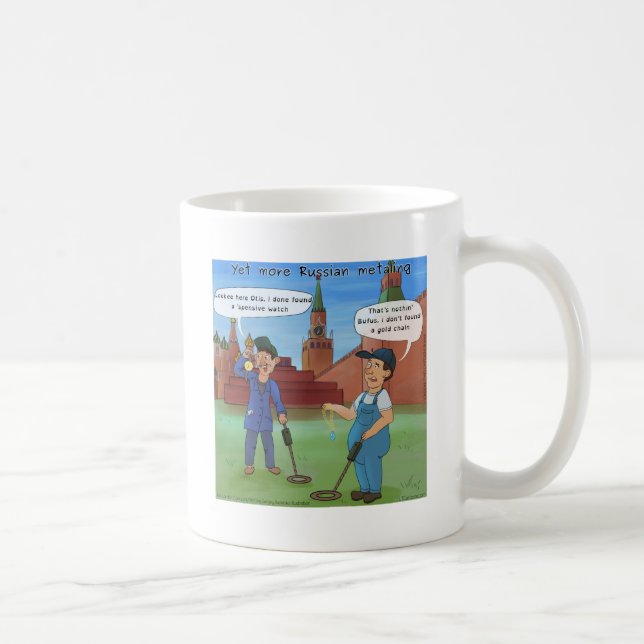 Mug Dons amusants russes en métal-incg de Rick London (Droite)