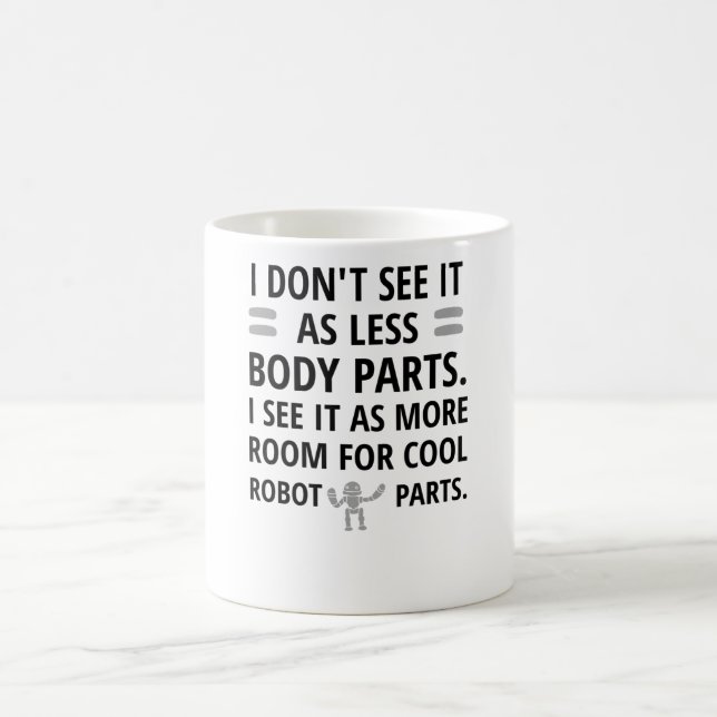 Mug Dons de récupération amusants amputés| Bras de jam (Centre)