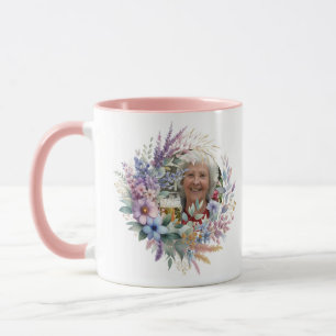 Mug Dons PHOTO Fête des mères Anniversaire Floral Best