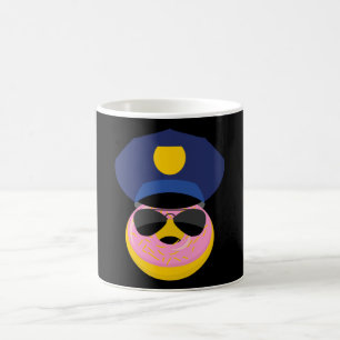 Mug Donut de police - Officier laqué