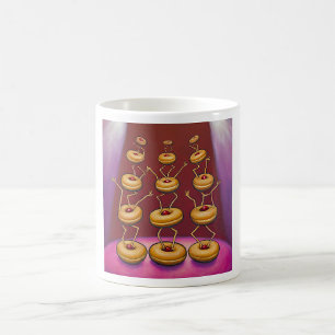 Mug Donuts Danser Whimsical Doughnut Caractères