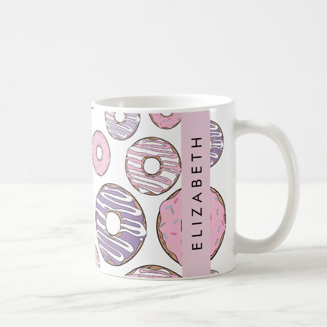 Mug Donuts Roses, Donuts Violets, Saupoudrages, Votre  (Droite)