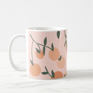 Mug Doodart : Orange Cherry Vintage Motif