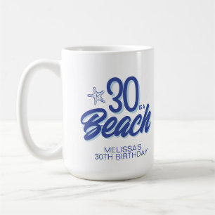 Mug Doodle 30 Tendu À La Main Est Un Anniversaire De P