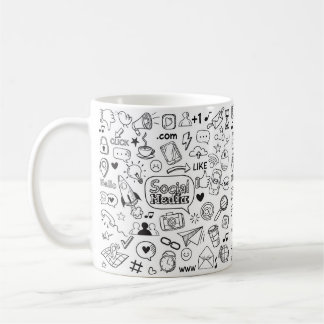 Mug Doodle Art de la vie sociale