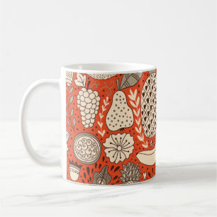 Mug Doodle de fruits d'été Vintage