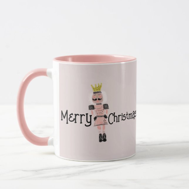 Mug Doodle de soldat rose dessiné à la main par Noiset (Gauche)
