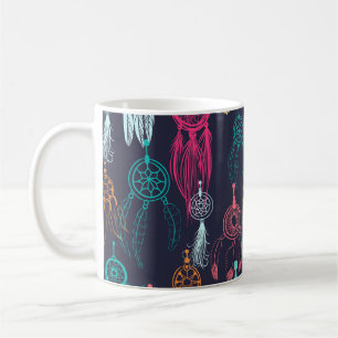 Mug Doodle ethnique rétro : Collection Dreamcatcher
