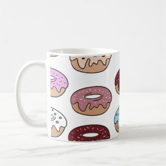 Mug Doodle Multi-Coloured Donuts Arrière - plan.