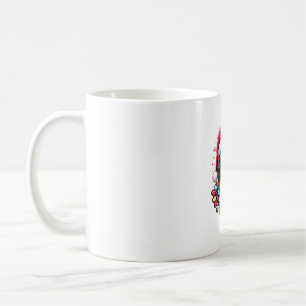 Mug Doodle noir Labradoodle Noël Arbre de Noël Lumière