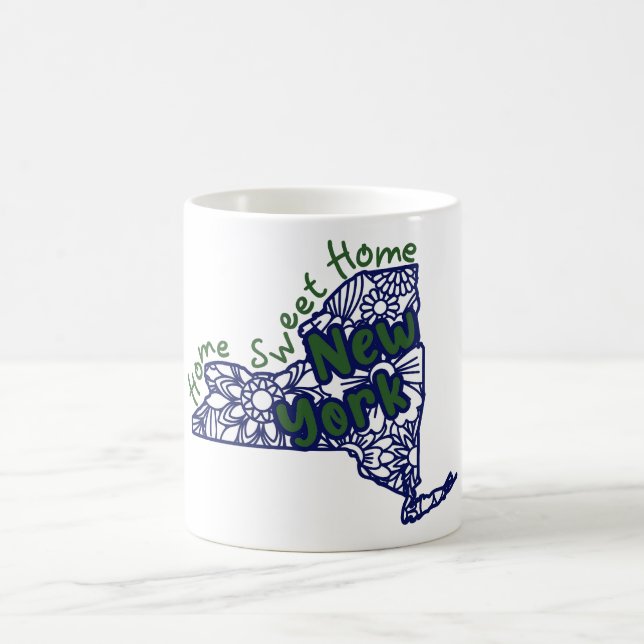 Mug Doodles floraux de New York (Centre)