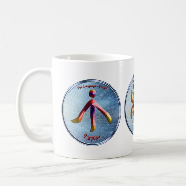Mug Doodling sur le symbole de l'objet (Gauche)