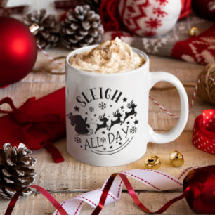 Mug Dormir toute la journée Vacances d'hiver