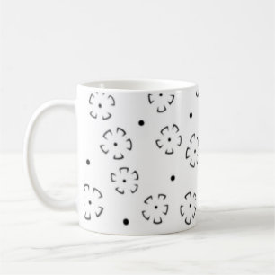 Mug Dossier de naissance personnalisé avec motif flora