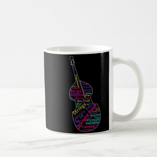 Mug Double B Upright B Jazz Bist Musician Gift  (Droite)