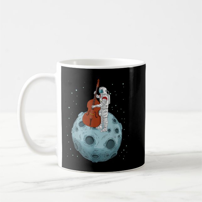 Mug Double Basse Chemise Contrabass Jazz Musique Cadea (Gauche)