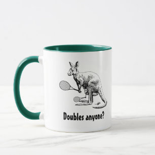 Mug Doubles Quelqu'Un ? Tennis de Kangaroo