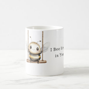 Mug Douce Abeille Mignonne sur Balançoire