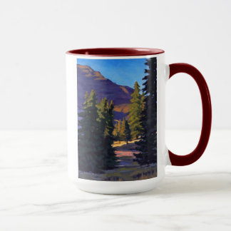 Mug Douce Lumière à Crested Butte en Bleu Orange Viole