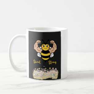 Mug Douce mais Forte – abeille mignonne