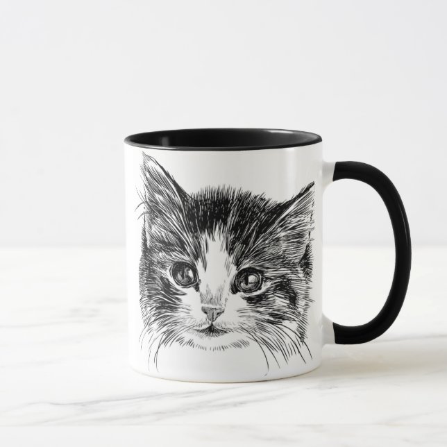 Mug Douce petite chatte (Droite)