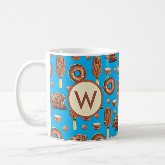 Mug Douceurs au chocolat mignonette crème glacée Donut (Gauche)