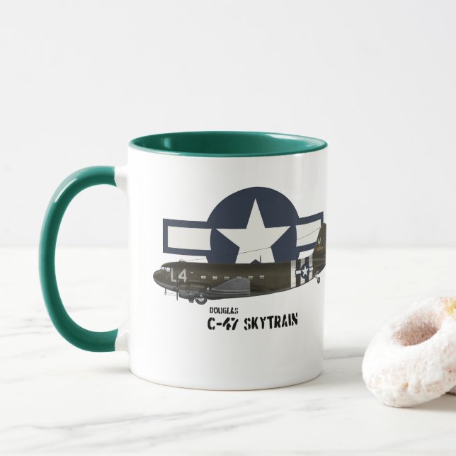 Mug Douglas C-47 Skytrain (Avec donut)