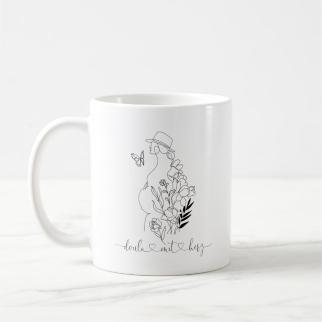 Mug Doula avec coeur (Gauche)
