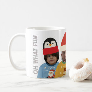 Mug Douleur de Noël moche Visage drôle Personnalisé