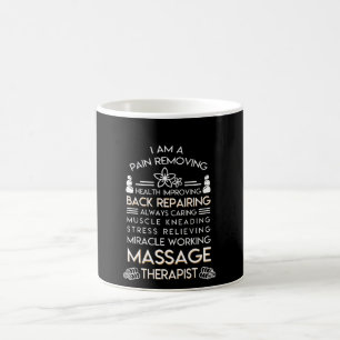 Mug Douleur de thérapeute de massage enlevant la sant