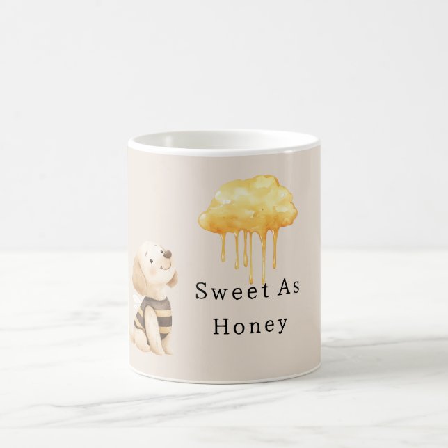 Mug Doux comme le nuage d'abeille au miel Chien  (Centre)