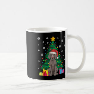 Mug Doux moche sapin de Noël éclaire Weimaraner chien