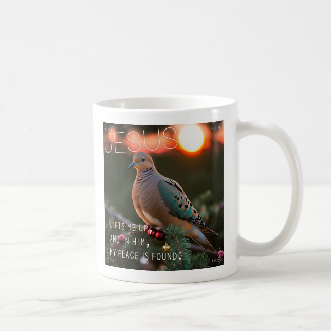 Mug Dove et Jésus en deuil me lèvent (Droite)