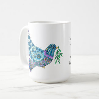 Mug Dove of Peace w Verse de John 16:33