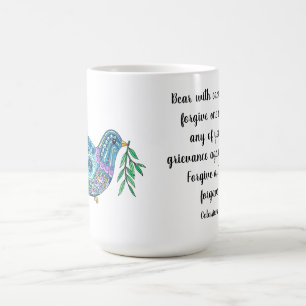 Mug Dove of Peace w Verse des Colossiens 3:13