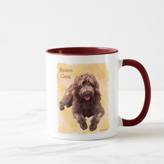 Mug dpi du zazzle 600 de raisin sec, baie (Droite)
