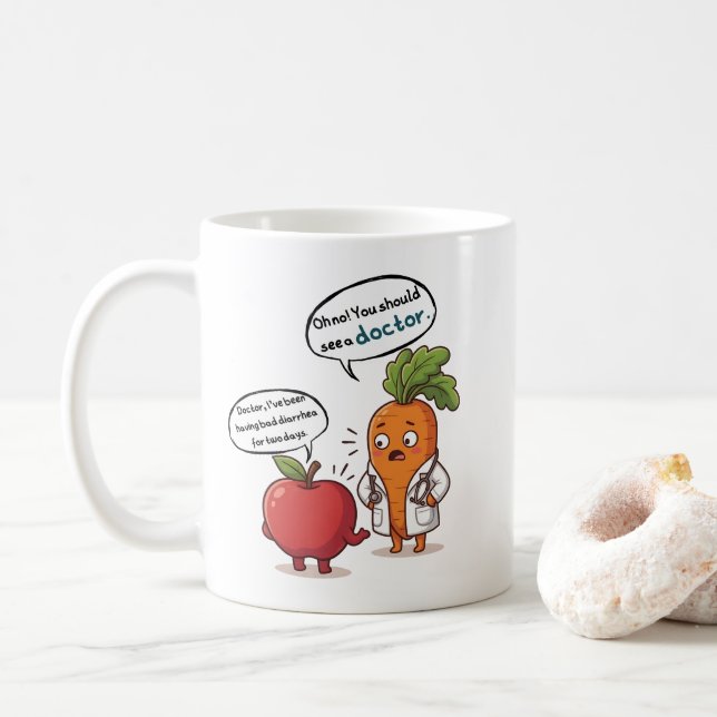 Mug Dr. Carrot with His First Patient  (Avec donut)