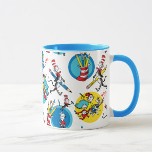 Mug Dr Seuss   Caractères avec Motif de crayons