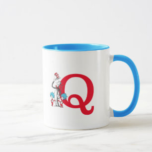 Mug Dr. Seuss Chat dans le Casquette, Chose Un Monogra