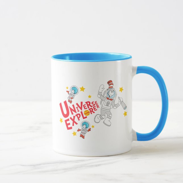 Mug Dr Seuss | Chat dans l'Explorateur d'univers Casqu (Droite)