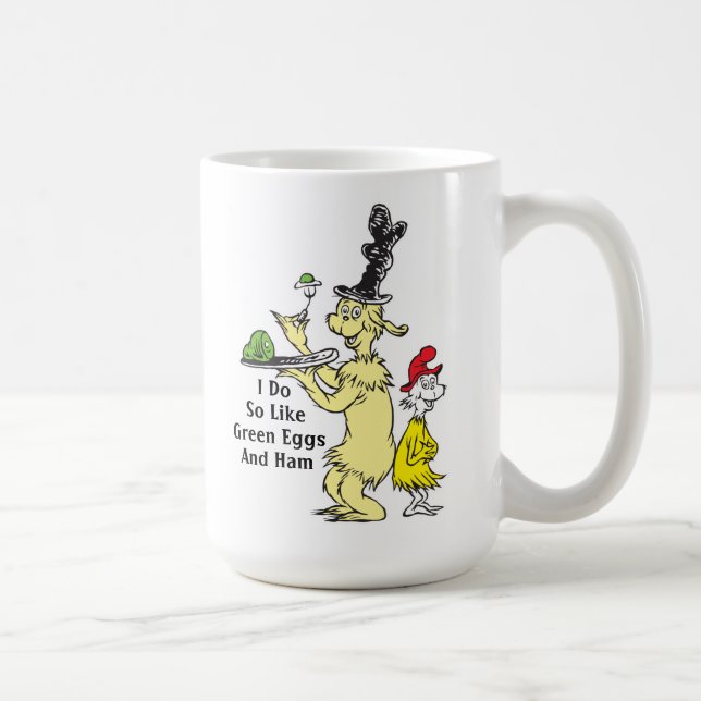 Mug Dr Seuss | Oeufs verts et jambon | Ami et Sam-I-Am (Droite)
