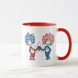 Mug Dr Seuss Une chose Deux graphiques patriotiques