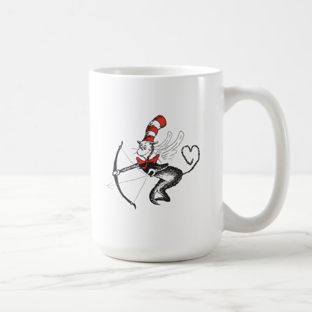 Mug Dr. Seuss Valentine | Chat dans le Cupid Casquette (Droite)