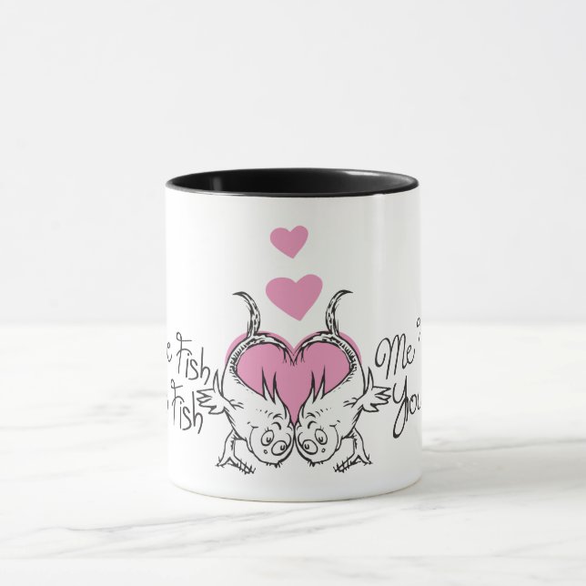 Mug Dr. Seuss Valentine | Un poisson deux poissons (Centre)