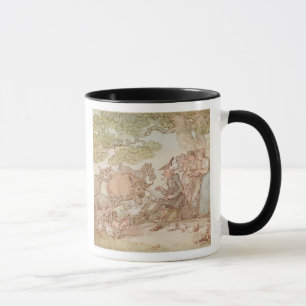 Mug Dr. Syntax esquissant après nature