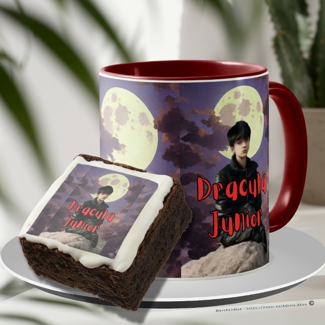 MUG - Dracula Jr conçu par la poète Adiela Akoo (DJ Mug & Brownies designed by Poet Adiela Akoo. Browse my store for more great gift & decor ideas)