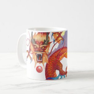 Mug Dragon chinois rouge