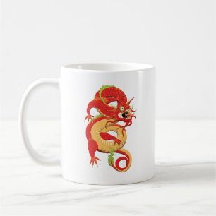 Mug Dragon chinois rouge