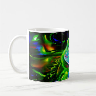 Mug Dragon de lapin psychédélique à Neon Imaginaire